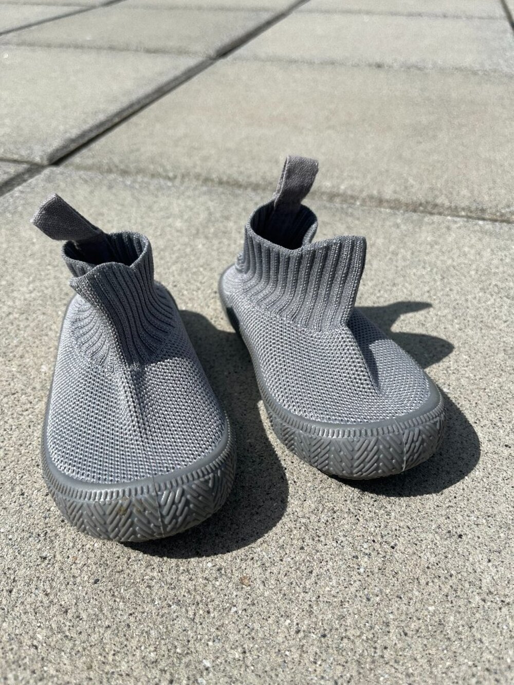 grey Jan & Jul knit high-top booties